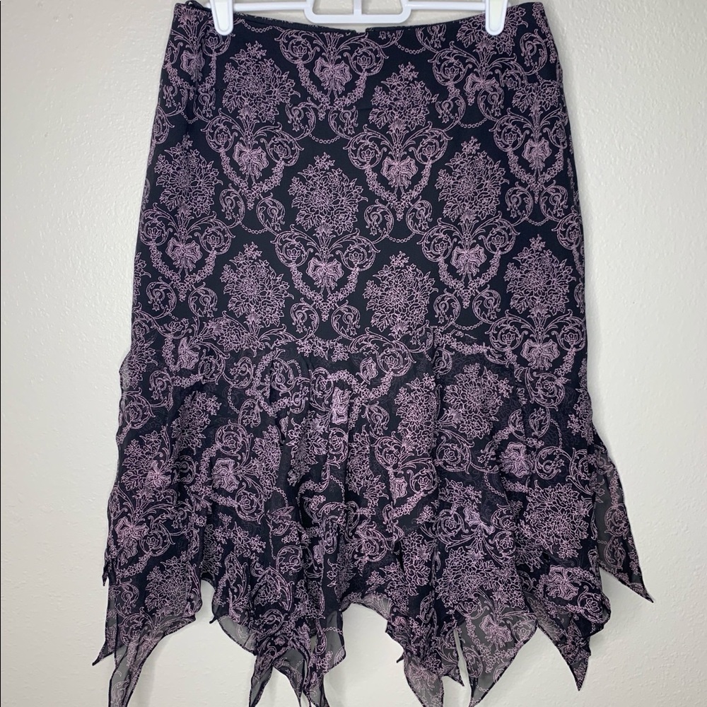Kay Unger Ruffle Midi Hem Skirt 4